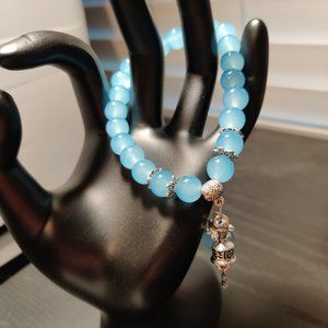 Beaded Bracelet, Charm Bracelet, Stretch Bracelet